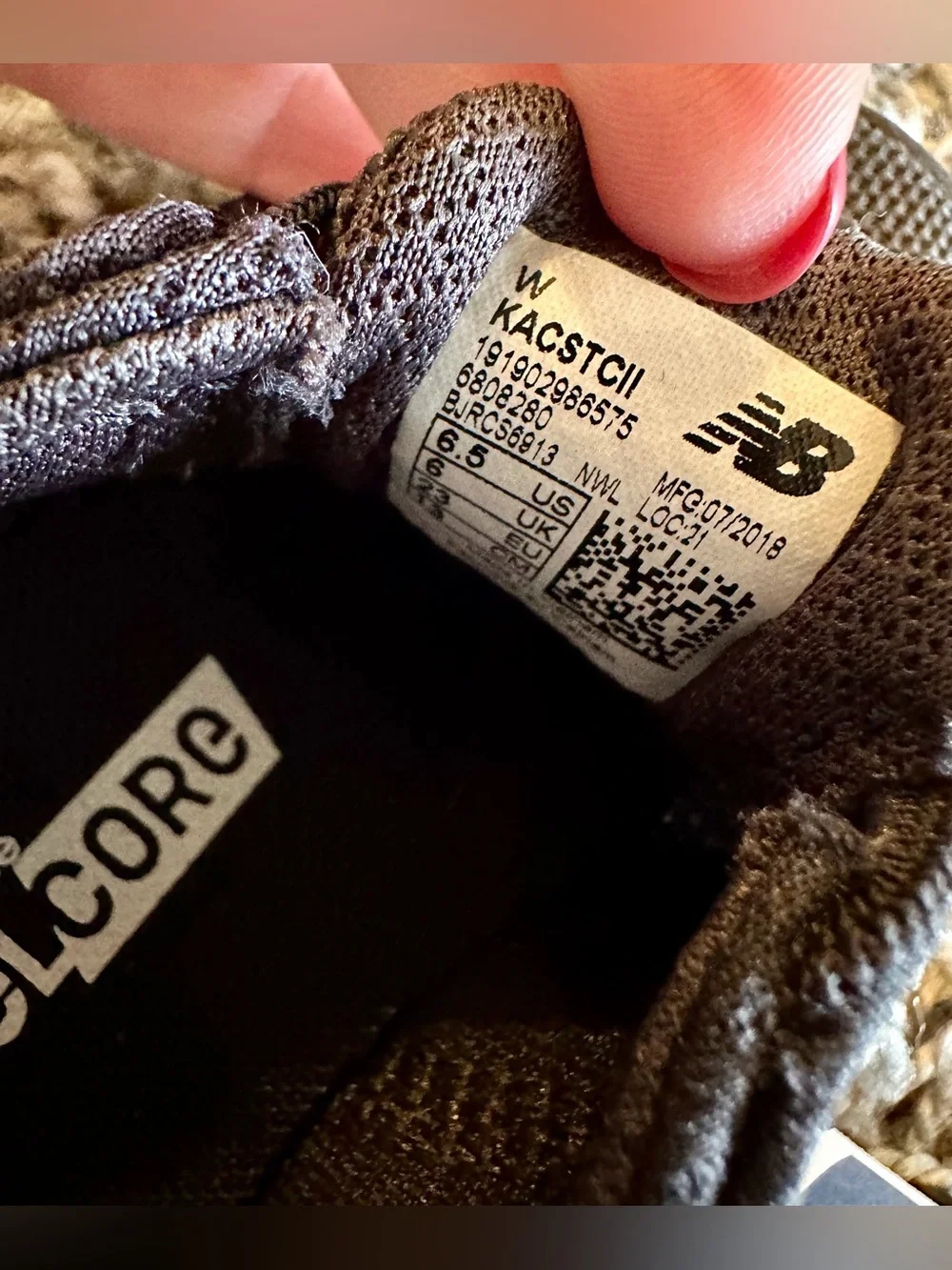 New Balance Kids Wide Black Knit Sneakers